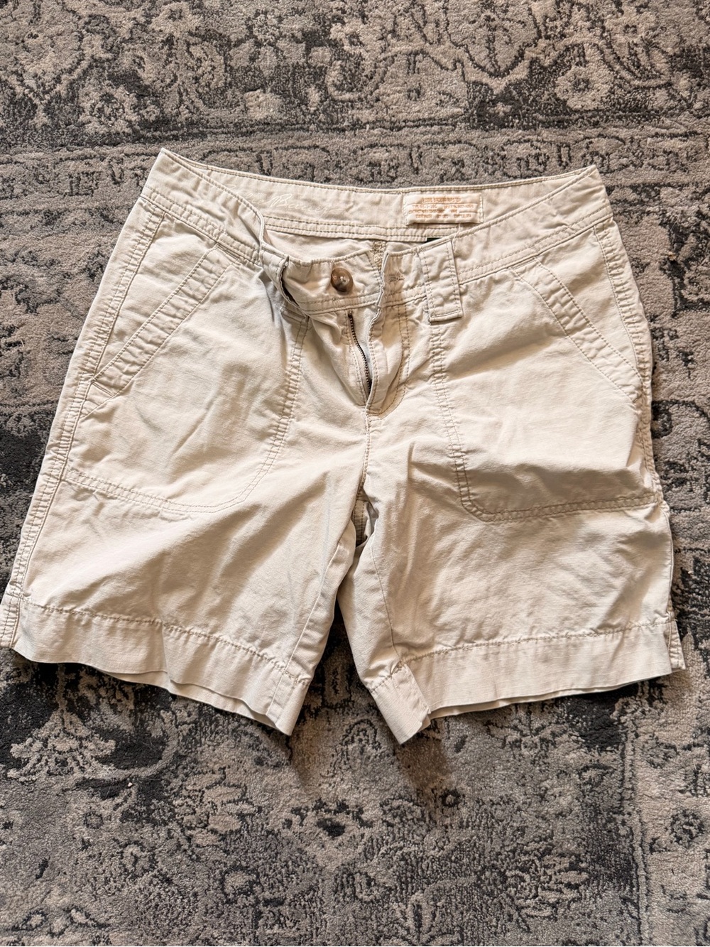 Eddie Bauer Women's Casual Beige Utility Shorts